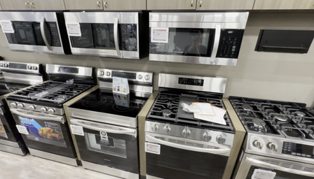 Held-out ground-truth appliance showroom view